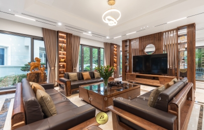 Sofa gỗ óc chó - Xu hướng nội thất ưa chuộng nhất 2025